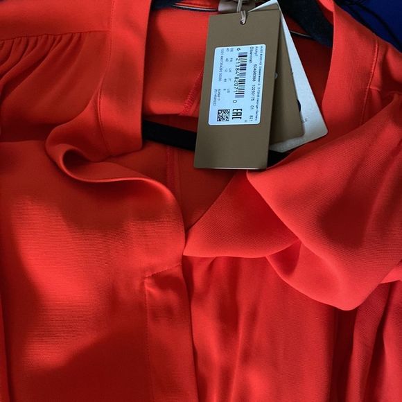 HUGO BOSS Tied Splitneck Midi Shirt Dress - Picture 4 of 5